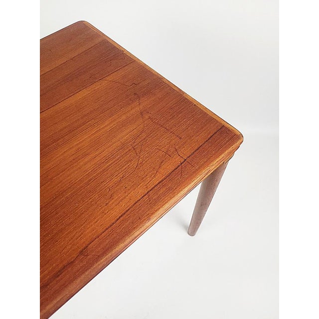 Wood Vintage Side Table in Teak, 1950s For Sale - Image 7 of 13