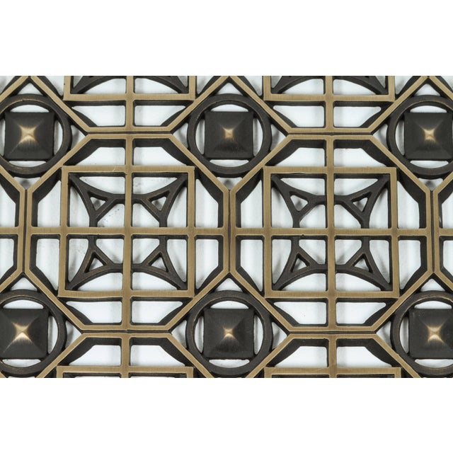 Art Deco Historical Arts and Casting Bronze Grille For Sale - Image 3 of 7