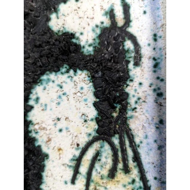Chamotte Ceramic Wall Plaque by M. Kiss, 1970s For Sale - Image 6 of 10