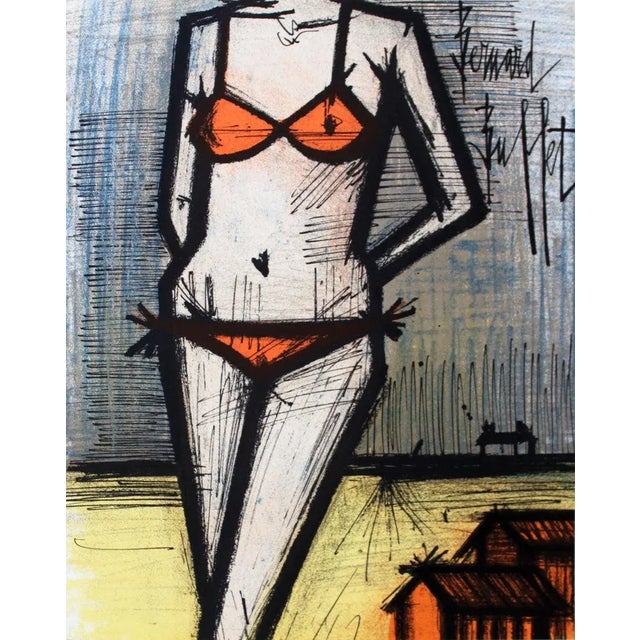 1967 Bernard Buffet 'Le Petite Plage' Lithograph For Sale