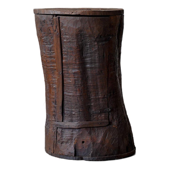 Primitive Tree Trunk Cabinet, France, 1900s For Sale