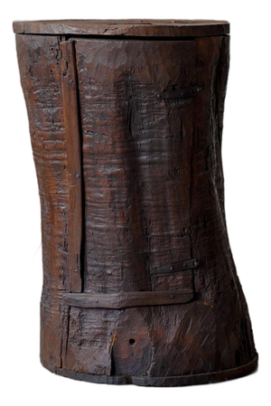 Primitive Tree Trunk Cabinet, France, 1900s