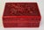 Vintage Chinese Hand-Carved Cinnabar Lacquer Box For Sale - Image 4 of 10
