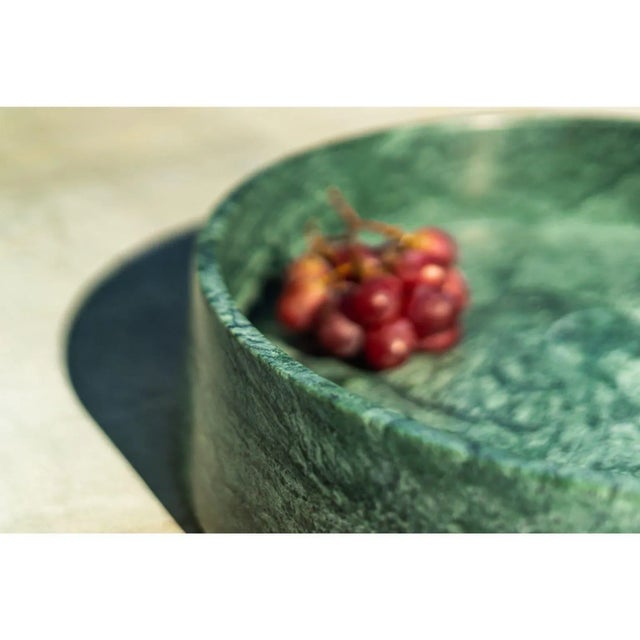Contemporary Small Plumb Marble Tray by Essenzia For Sale - Image 3 of 7