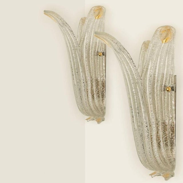 Murano Glass Wall Sconce in the style of Barovier & Toso, Italy, 1970s For Sale - Image 14 of 15