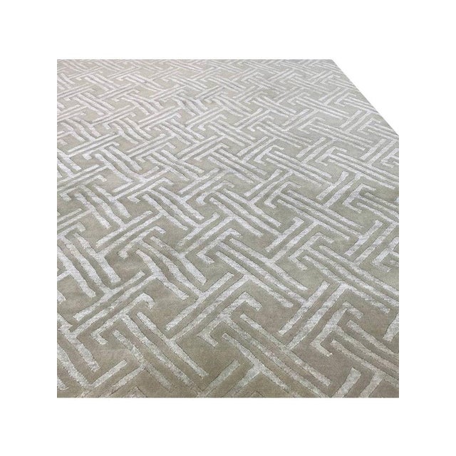 1990s Handwoven Contemporary Area Rug 8x10 For Sale - Image 4 of 10