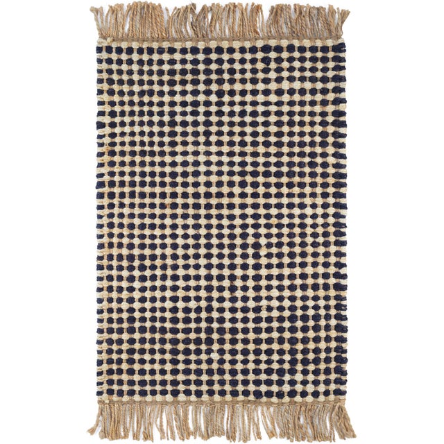2020s Dash & Albert by Annie Selke Kuba Black Woven Jute Rug, 7' 6" x 9' 6" For Sale - Image 5 of 5