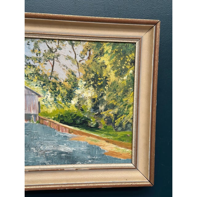 Waterfall, 1960s, Oil Painting on Canvas, Framed For Sale - Image 4 of 13