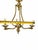 Late 19th Century Mid 20th Century h.a. Framburg 3-Light Brass Dutch Style Dining Chandelier Candle Style Fixture For Sale - Image 5 of 7