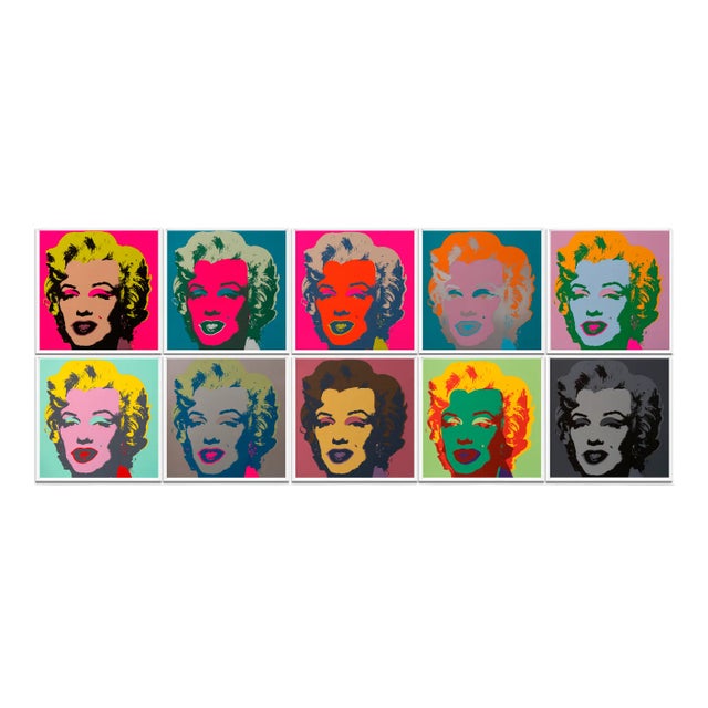 Andy Warhol, Marilyn Monroe Portfolio, Screenprints, Set of 10 For Sale