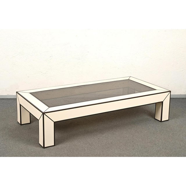 1970s Mid-Century Italian Brass & White Formica Coffee Table, 1970s For Sale - Image 5 of 18