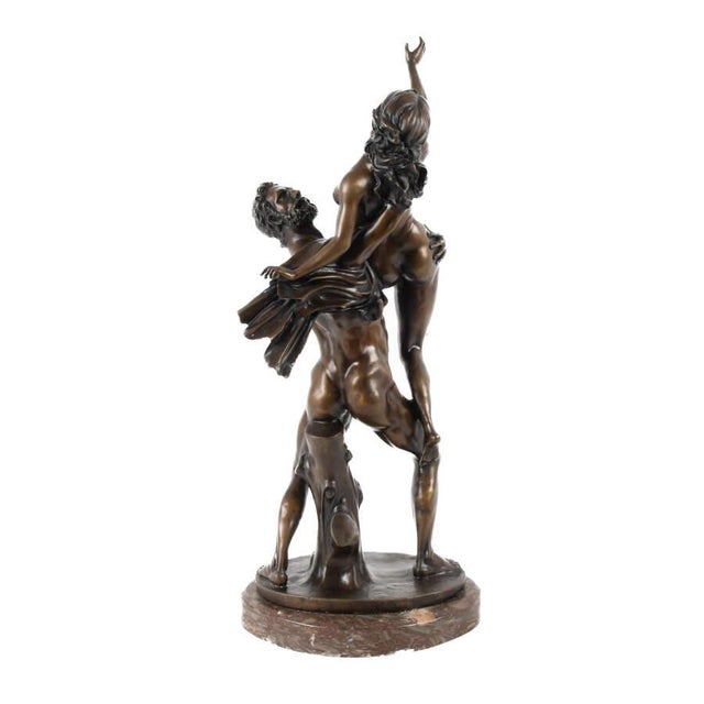 Renaissance Antique Bronze Sculpture After Giambologna – Abduction of the Sabine Women, Classical Figural Group For Sale - Image 3 of 7