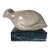 1980s Vintage Carved Marble Dove Sculpture on Green Marble Base – Signed For Sale