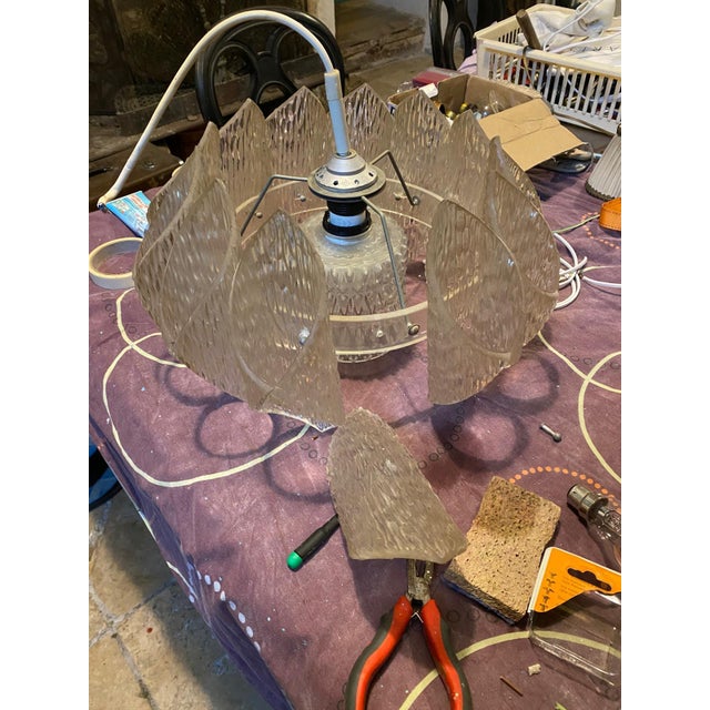 Glass Pendant Light from Me Marbach Leuchten, Germany, 1960s For Sale - Image 7 of 18