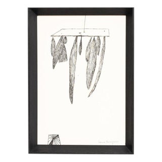 After Louise Bourgeois, Inner Life, Black and White Lithograph, 1985, Framed For Sale