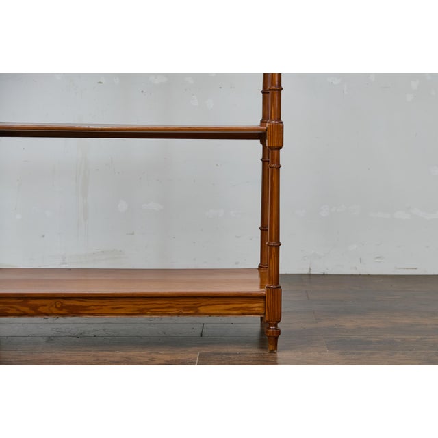 English Regency Pine Etagere, Early 19th Century, Four Shelves, Turned Supports For Sale In Atlanta - Image 6 of 12