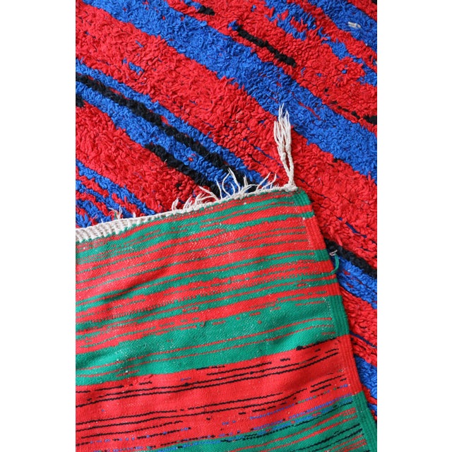 Vintage Abstract Moroccan Rug For Sale In Cleveland - Image 6 of 9