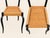 One High Back Italian Side Chair, cane and black finish over wood. Ready for a new home. The chair is not signed.