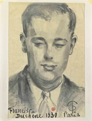 Francis Duchene, The Portrait, Drawing, 1930
