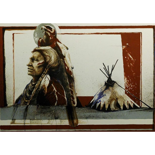 1990s "Gray Thunder Eagle" Larry Fodor Hand-Signed and Numbered Print For Sale In Denver - Image 6 of 9