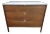 Florence Knoll Walnut + White Laminate 3 Drawer Chest C1960 For Sale