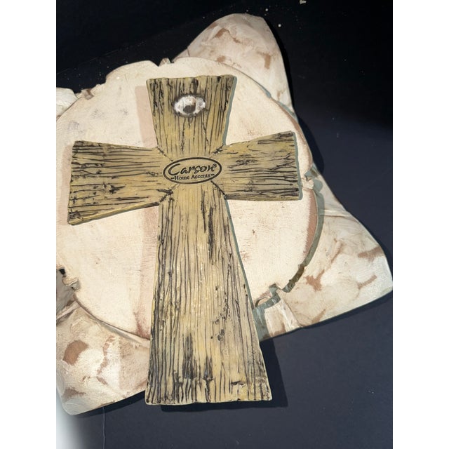 Rustic Celestial Meets the Sea Rustic Cross For Sale - Image 3 of 4