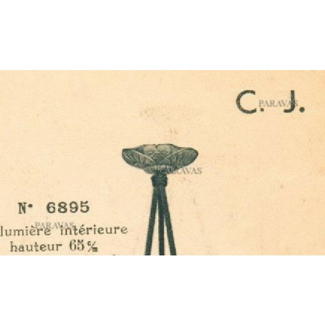 1930s French Art Deco Pendant Light by Jamain & Degue For Sale - Image 13 of 13