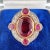 Natural Burmese Ruby 2 Cts and Diamond Halo Ring, Size 6.5 For Sale - Image 6 of 7