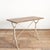 Brown Antique French Wrought Iron Garden Bistro Table with Wooden Top, 1920s For Sale - Image 8 of 10