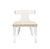 Worlds Away Matthew Izzo Home Duke Acrylic Klismos Chair With Faux Shagreen Upholstered Seat For Sale - Image 4 of 4