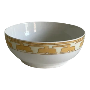 Circa 1905 Tressemanes & Vogt Art Nouveau French Limoges Hand Painted Porcelain Decorative Bowl