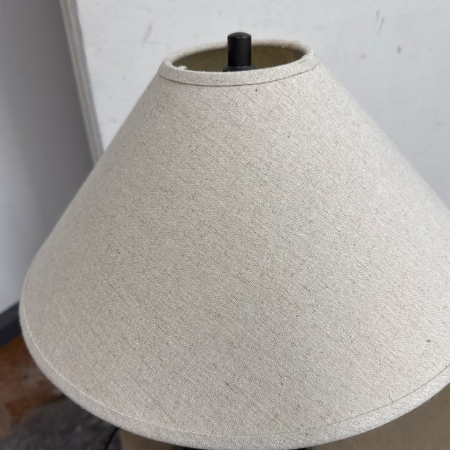 Restoration Hardware Rectangular Column Table Lamp For Sale - Image 10 of 12