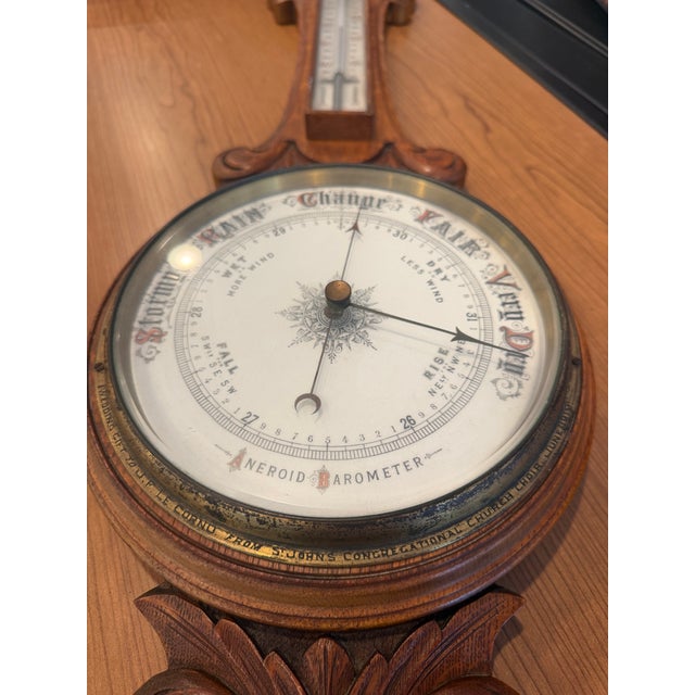 Victorian Antique Barometer For Sale - Image 3 of 4
