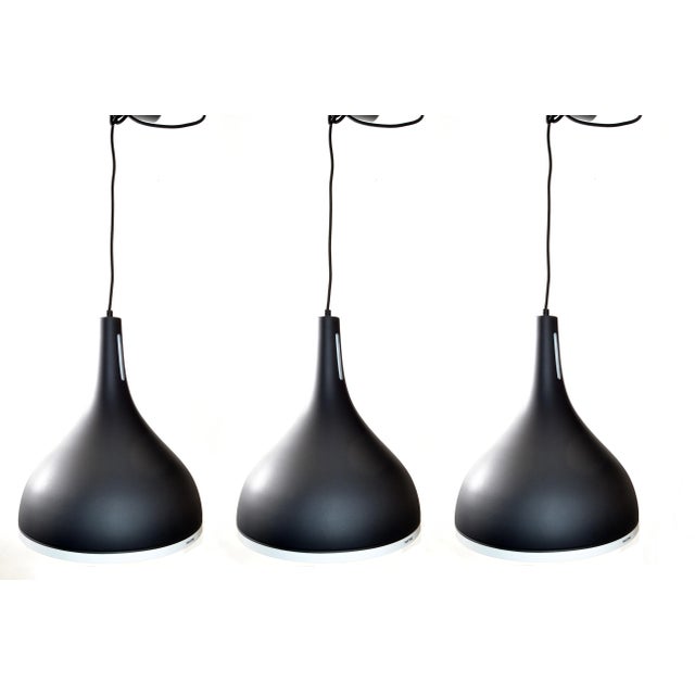 Pantone Black & White Adjustable Pendant Lamp Danish Modern, Priced by Item For Sale - Image 12 of 12