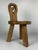 Brutalist Sculptural Chunky Tripod Stool in Oak, 1960s For Sale - Image 11 of 17
