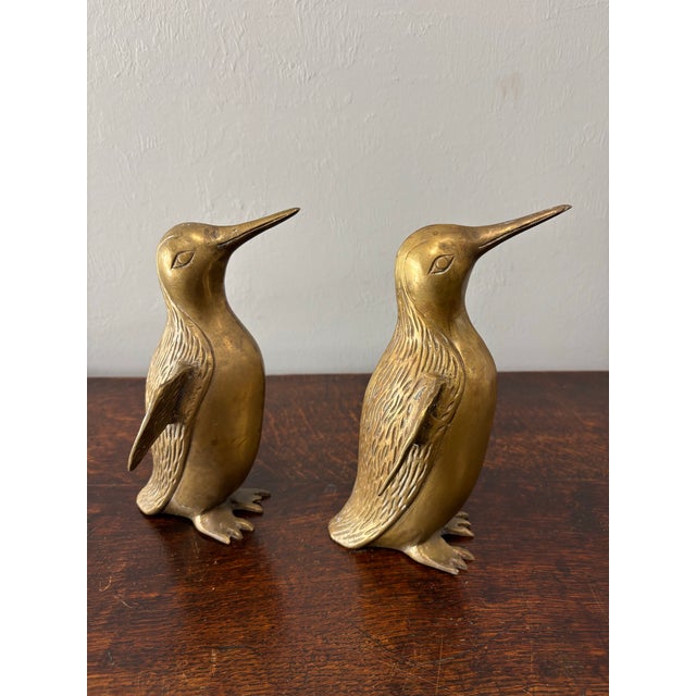 Mid 20th Century Vintage Brass Penguins - A Pair For Sale - Image 5 of 7
