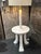 Alabaster Primitive Tribal Plaster End / Side Table / Floor Lamp For Sale - Image 8 of 12