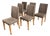 Italian Modern Cherry Dining Chairs, Set of Six For Sale