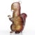 Mid 20th Century Vintage Seguso Murano Dark Amethyst Gold Flecks Italian Art Glass Squirrel Figurine Paperweight For Sale - Image 5 of 9