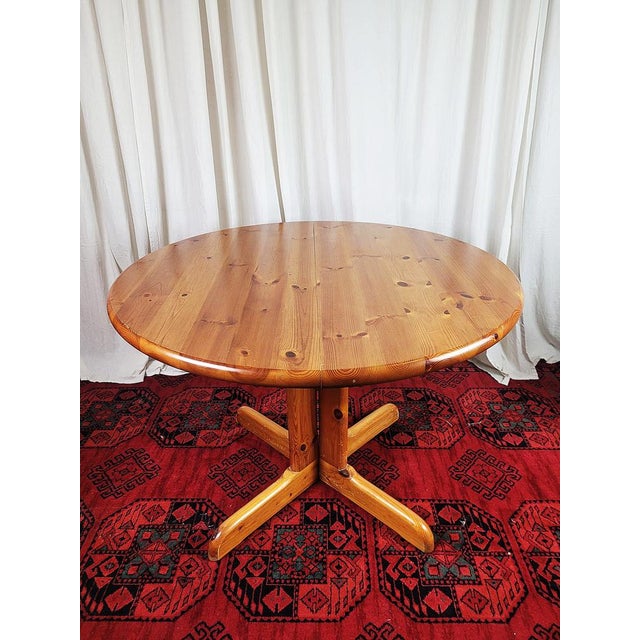 Vintage Danish Extendable Table in Pine, 1970s For Sale - Image 12 of 15