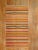 Orange Vintage Striped Hand-Made Turkish Kilim - 4'10" x 8'4" For Sale - Image 8 of 8