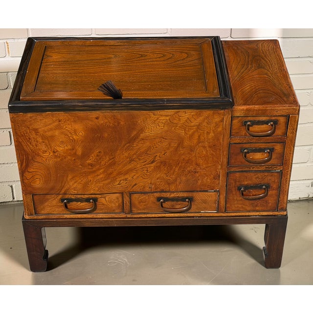 Antique Japanese Hibachi Side Table For Sale - Image 4 of 7