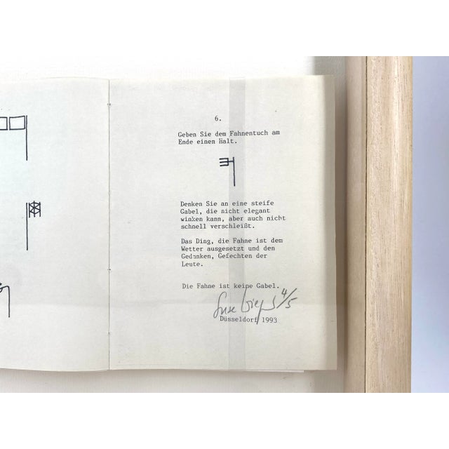 White Suse Wiegand, A Flag Is Not a Fork, 1993, Mixed Media For Sale - Image 8 of 18