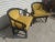 1970s Pair of Vintage Ming Style Century Furniture Chin Hua Horseshoe Lounge Chairs For Sale - Image 5 of 8