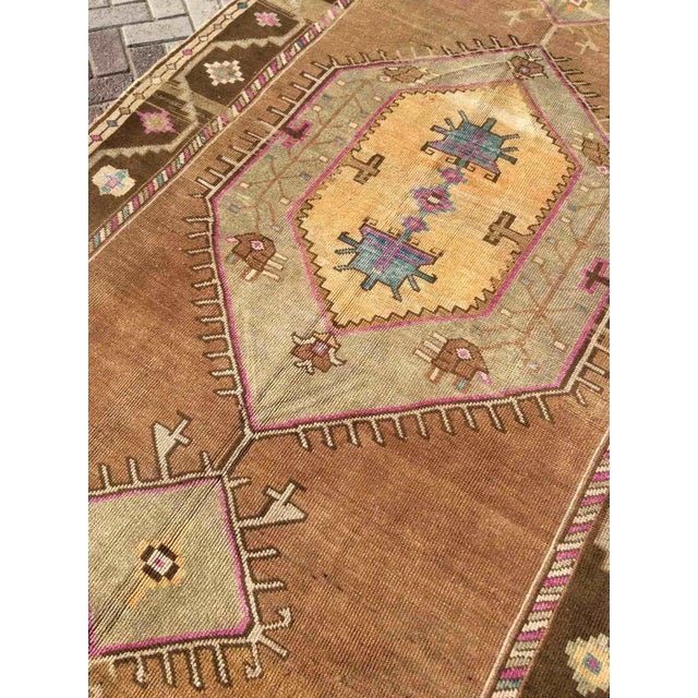 Modern Looks - Vintage Handmade Turkish Rug Runner - 66" X 166.5" For Sale In Raleigh - Image 6 of 12