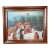 Vintage Maitland Smith Framed Hounds Painted on Board For Sale