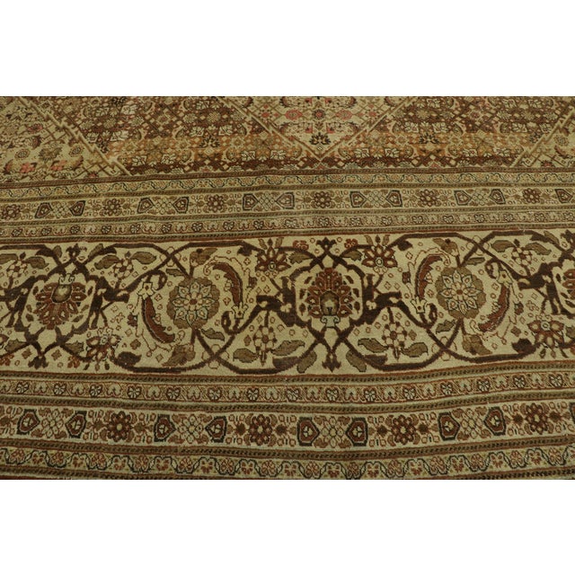 Late 19th Century Persian Tabriz Rug, 12'11 X 17'09 For Sale In Dallas - Image 6 of 11