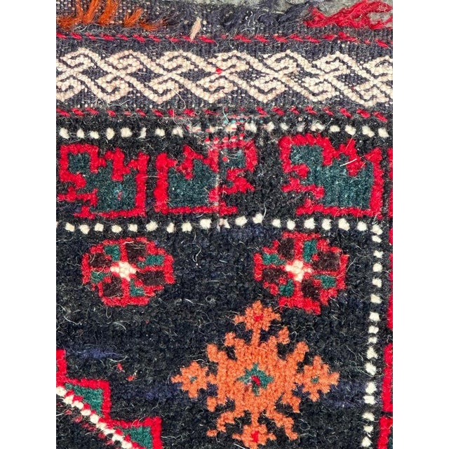 Mid-Century Turkmen Chuval Rug, 1940s For Sale - Image 6 of 13