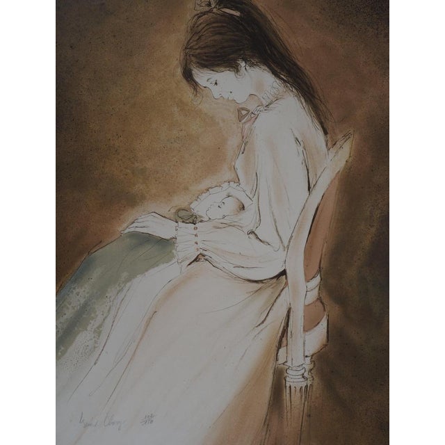 Bernard CHAROY (1931-2024) Maternity: Gentle Nap Original color lithograph Signed in pencil Limited edition of 150 (this...
