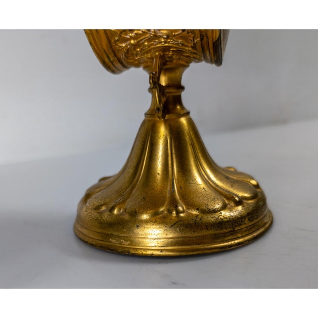 19th or 20th Century Religious Catholic Gilt Brass Monstrance Reliquary For Sale - Image 11 of 13